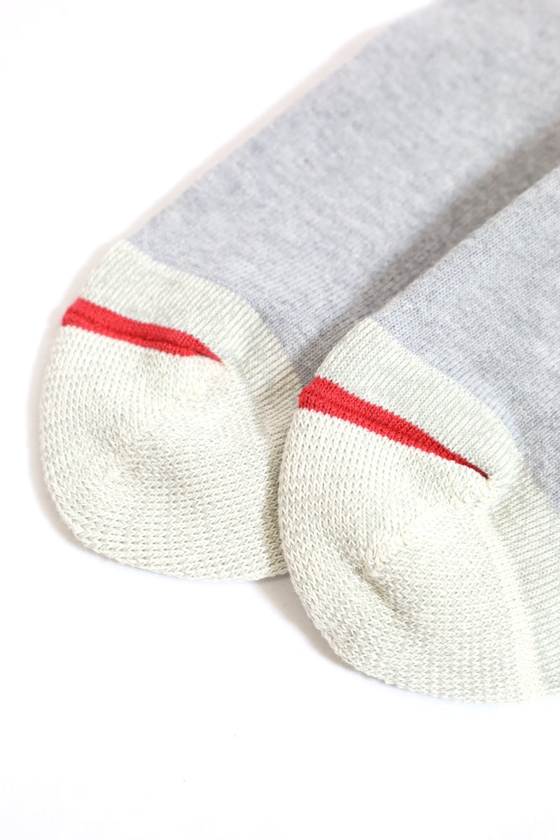 NANGA/COLOR LINE RIB 7DAYS SOCKS  - RED