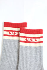 NANGA/COLOR LINE RIB 7DAYS SOCKS  - RED