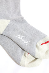 NANGA/COLOR LINE RIB 7DAYS SOCKS  - RED