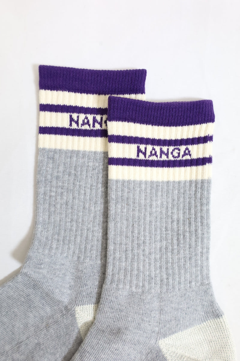NANGA/COLOR LINE RIB 7DAYS SOCKS  - PURPLE