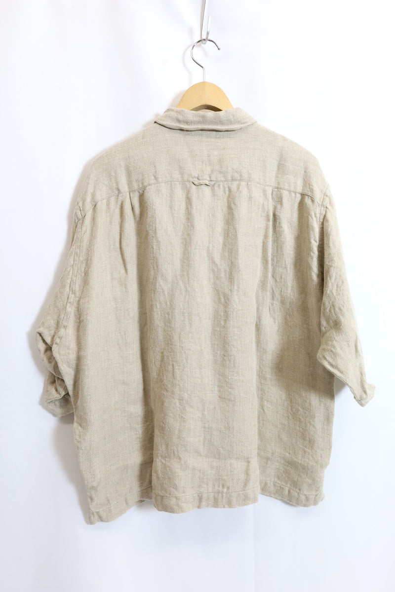 jujudhau / Beack Collar Shirt 1/2 - HBNatural 