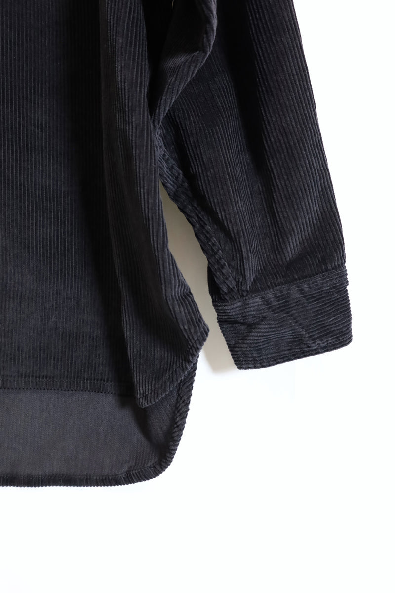 alvana / Corduroy Leather Patch Shirt Jacket