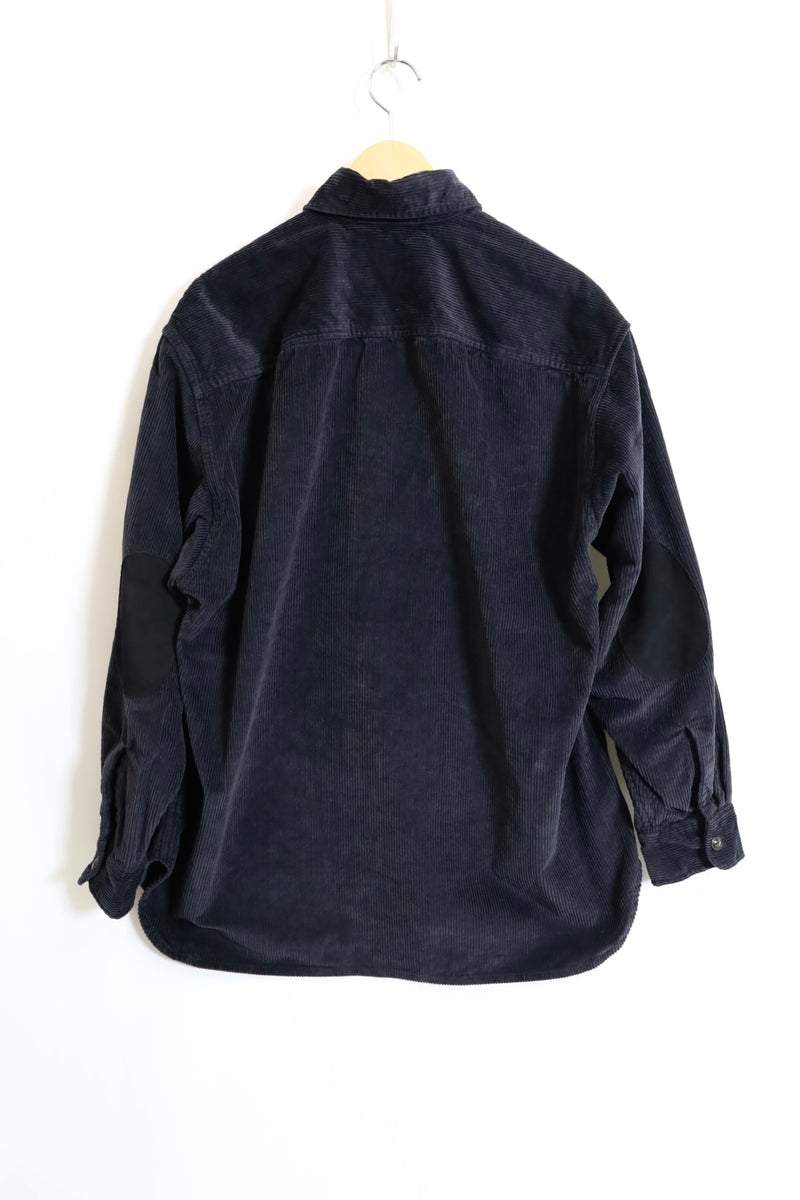 alvana / Corduroy Leather Patch Shirt Jacket