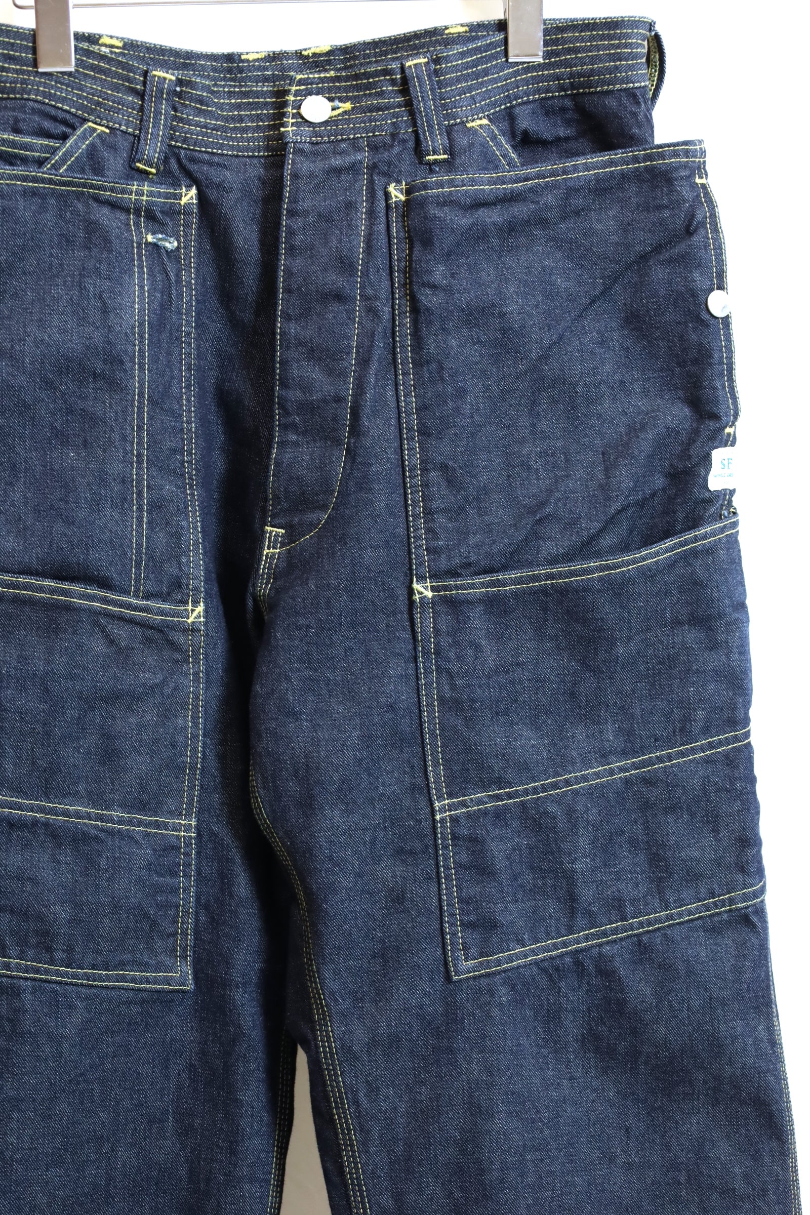 SASSAFRAS / Fall Leaf Tough Pants (13.5oz Denim) - SF-242116