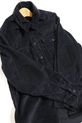 alvana / Corduroy Leather Patch Shirt Jacket