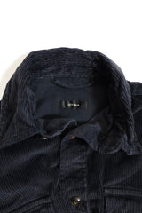 alvana / Corduroy Leather Patch Shirt Jacket