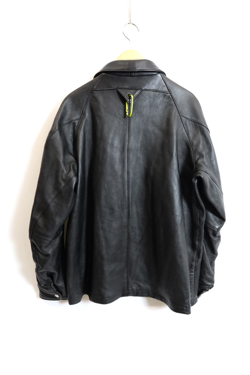 White Mountaineering /LEATHER COACH JACKET - WM2573214