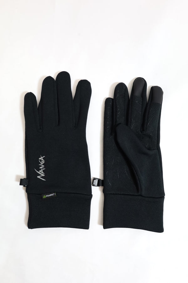 NANGA/POLARTEC POWER STRETCH GLOVES - Blk