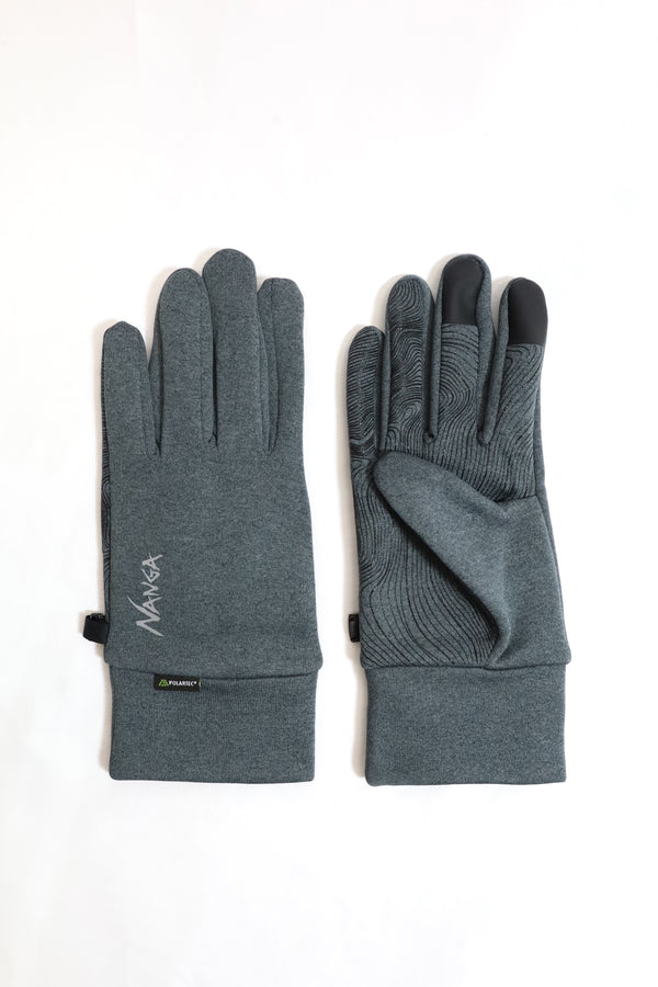NANGA/POLARTEC POWER STRETCH GLOVES - Gray
