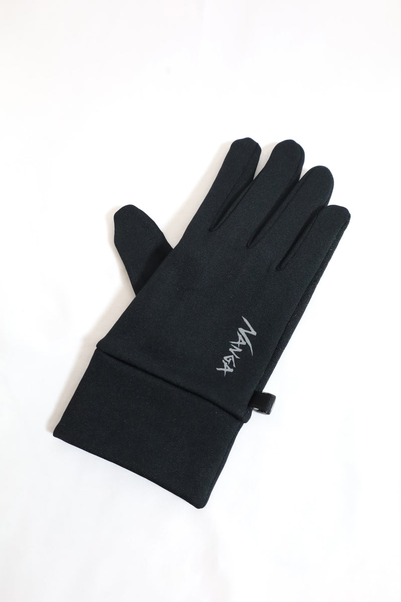NANGA/POLARTEC POWER STRETCH GLOVES - Blk