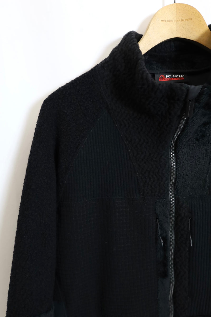 BLK /POLARTEC FLEECE ZIP UP BLOUSON - BK2573505