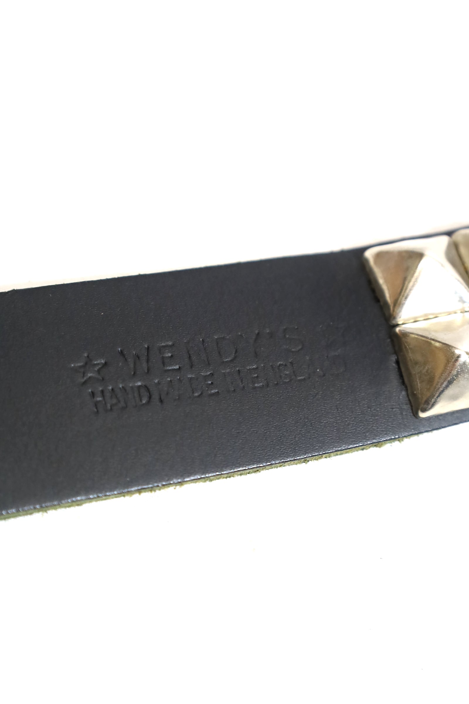 Wendy's of LONDON / 2-Row Large Pyramid Stud Belt – redtriangle