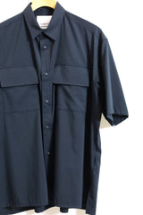 RW / REGULAR COLLAR HALF SLEEVE SHIRT-RW2471103-NAVY 