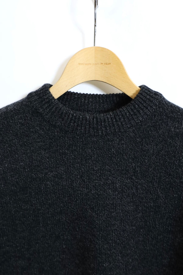 alvana / 5G LAMS WOOL CREW KNIT