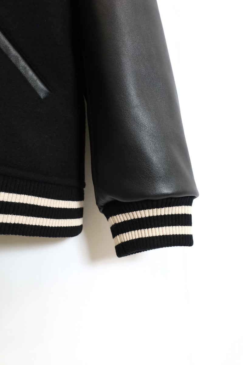 alvana /Wool Mohair Cowhide Leather Jacket