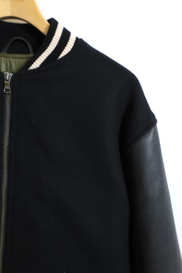 alvana /Wool Mohair Cowhide Leather Jacket