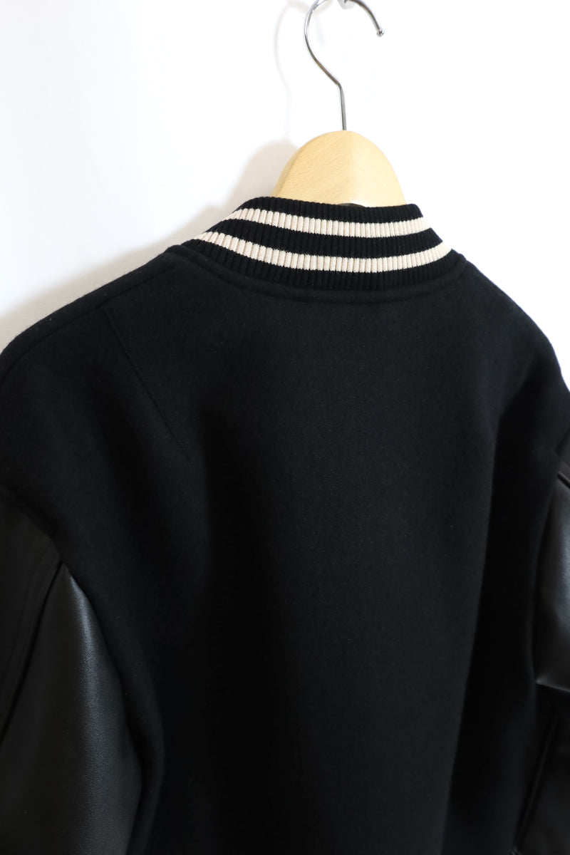 alvana /Wool Mohair Cowhide Leather Jacket