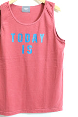 TODAY edition / "TODAY IS" Tank Top - RED