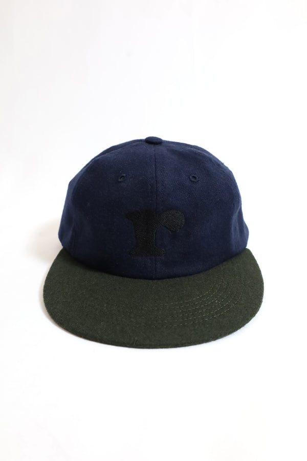 TANIMA / 「r」Wool Cap -Navy /Green