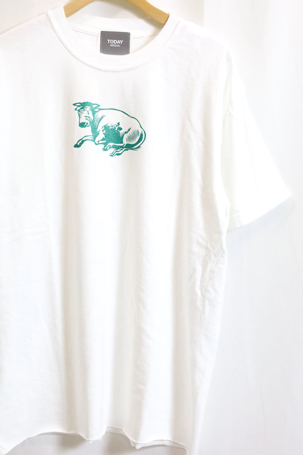 TODAY edition / BRIGHT FUTURE #02 SS Tee - 牡牛座/White
