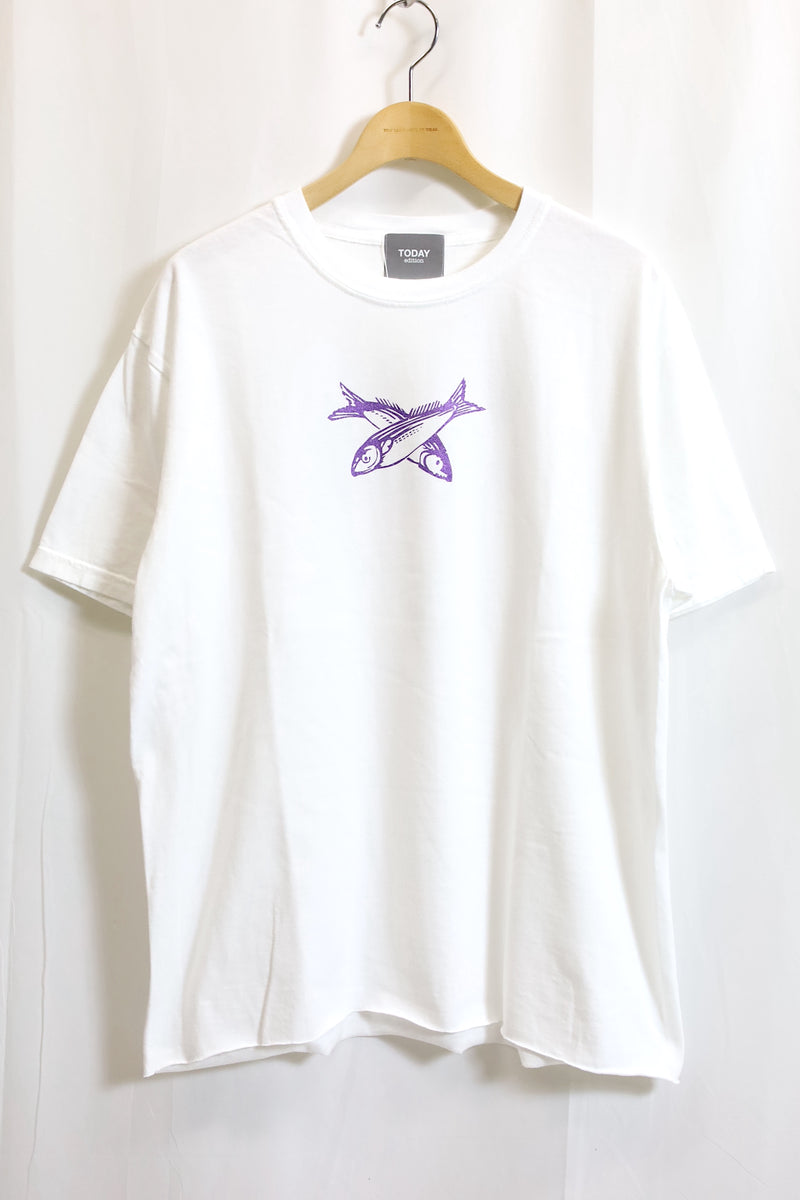 TODAY edition / BRIGHT FUTURE #12 SS Tee - 魚座/White