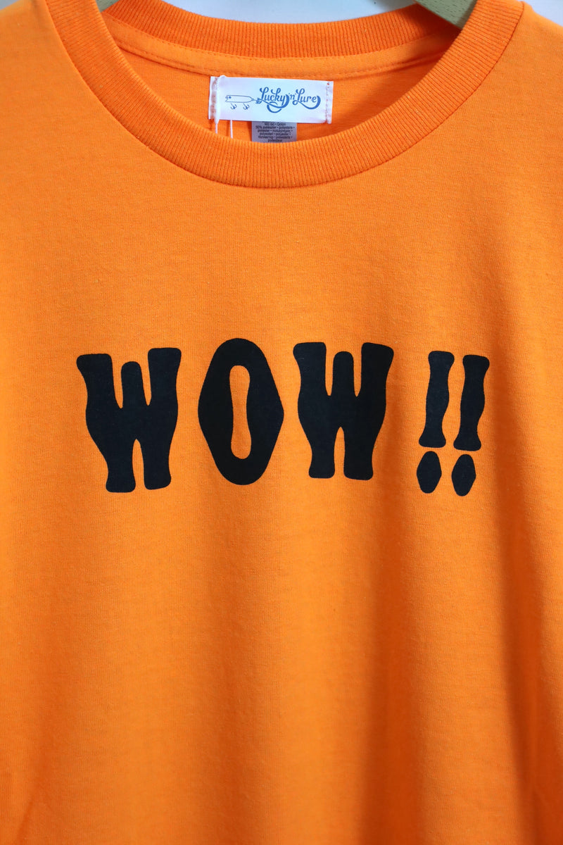 Lucky 'n' Lure / WOW! ! SS Crew Neck Tee - Safety Orange