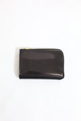Re-ACT / Shell Cordvan L Zip Compact Wallet - Black