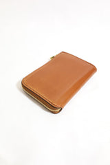 Re-ACT / Shell Cordvan L Zip Compact Wallet - Brown