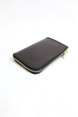 Re-ACT / Shell Cordvan L Zip Compact Wallet - Black