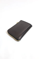 Re-ACT / Shell Cordvan L Zip Compact Wallet - Black