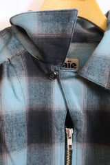 AiE / Z Painter Shirt - FLANNELL PLAID/SAX