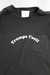 TODAY edition / TROMPE L'OEIL #02 LS Tee - Black