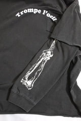 TODAY edition / TROMPE L'OEIL #02 LS Tee - Black