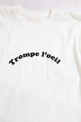 TODAY edition / TROMPE L'OEIL #02 LS Tee - White