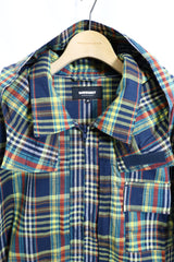 MODMNT / ZIP HOODED SHIRT - NVY