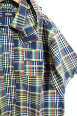 MODMNT / ZIP HOODED SHIRT - NVY