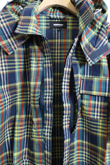 MODMNT / ZIP HOODED SHIRT - NVY