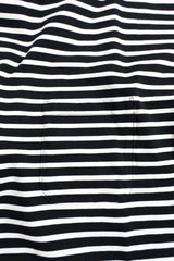 MODMNT /DETACHABLE BORDER L/S TEE - NVY×WHT