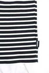 MODMNT /DETACHABLE BORDER L/S TEE - NVY×WHT