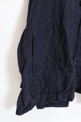 jujudhau / LOOP JACKET - BLUE CHECK