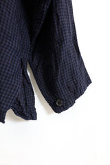 jujudhau / LOOP JACKET - BLUE CHECK