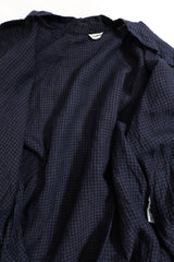 jujudhau / LOOP JACKET - BLUE CHECK