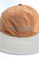 Garbage / SOFT BRIM 6 PANEL CAP LOW (HAPPY CHEMICALS) - ORANGE / SAND BRIM (SAND EMB)