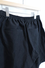 alvana / BWool Linen Milling　Training Shorts - Black