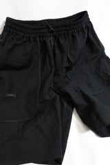 alvana / BWool Linen Milling　Training Shorts - Black