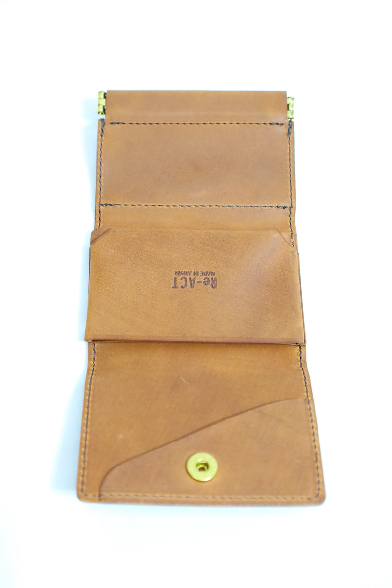 Re-ACT / Texas Three Fold Mini Wallet - Brown