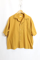 alvana /Uneven  open collar S/S shirts - Gold