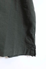 alvana /Uneven  open collar S/S shirts - Black