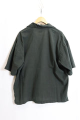 alvana /Uneven  open collar S/S shirts - Black