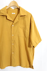 alvana /Uneven  open collar S/S shirts - Gold